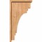 Ekena Millwork Pescadero Smooth Corbel w/Backplate, Western Red Cedar, 7 1/2"W x 14"D x 26"H COR08X14X26PEC01SWR - alternate 2